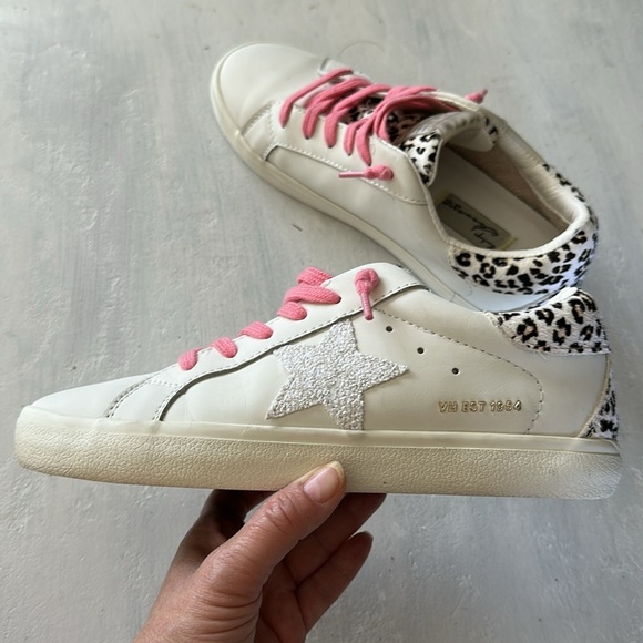 Vintage Havana Women’s Giselle Cheetah Size 37 US 7 Slip On Sneakers Leather - Picture 11 of 16